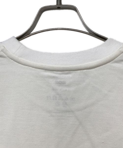 is-ness（イズネス）is-ness (イズネス) Graphpaper (グラフペーパー) サイドジップ オーバーサイズTシャツ ホワイト サイズ:Fの古着・服飾アイテム