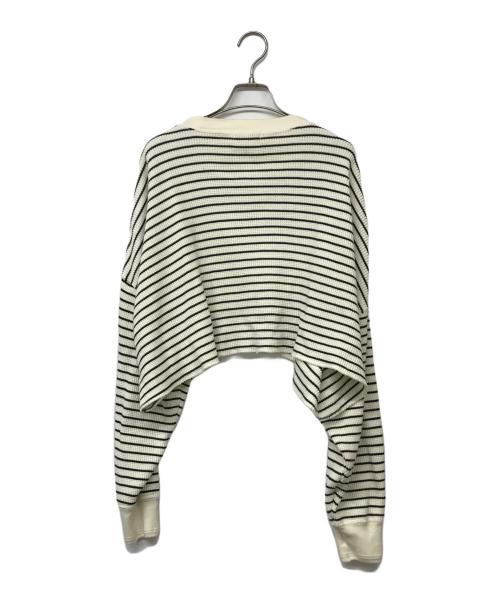 CLANE（クラネ）CLANE (クラネ) カットソー ブラック×ホワイト サイズ:Fの古着・服飾アイテム