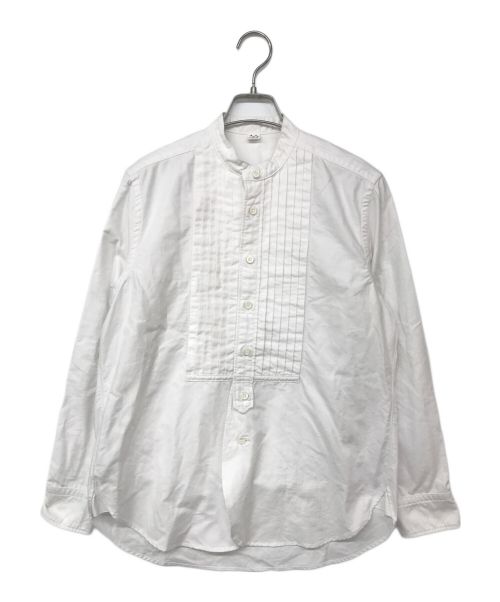 45R（フォーティファイブ・アール）45R (フォーティーファイブアール) スーピマオックスの908ローファーピンタックシャツ ホワイト サイズ:2の古着・服飾アイテム