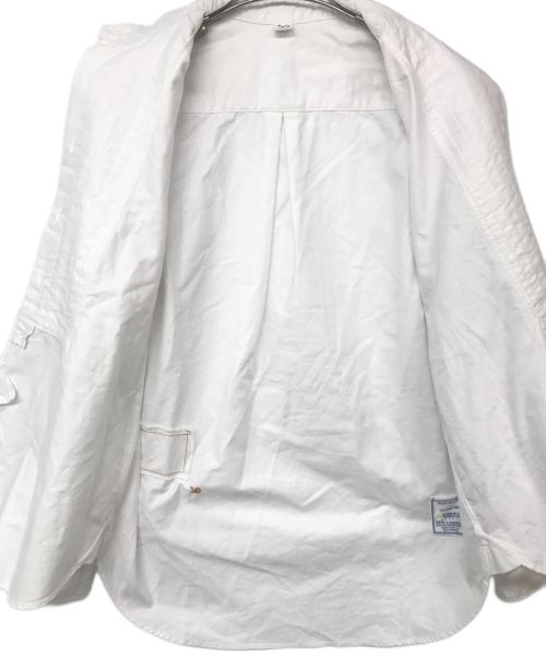45R（フォーティファイブ・アール）45R (フォーティーファイブアール) スーピマオックスの908ローファーピンタックシャツ ホワイト サイズ:2の古着・服飾アイテム