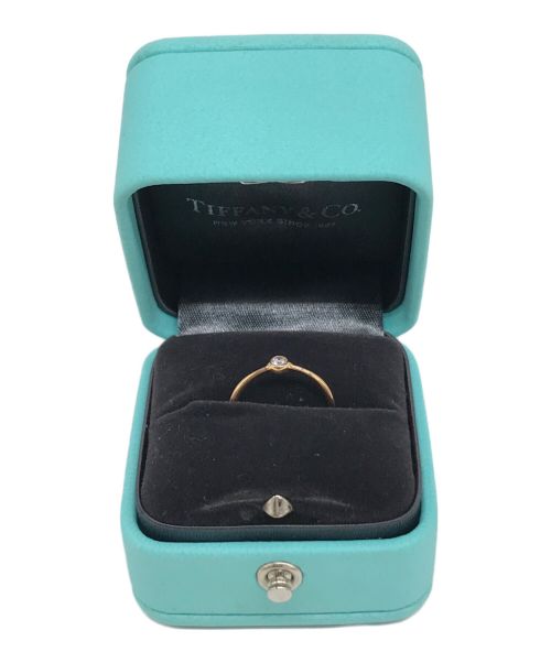 TIFFANY & Co.（ティファニー）TIFFANY & Co. (ティファニー) ウェーブシングルロウダイヤモンドリング サイズ:表記無し　の古着・服飾アイテム