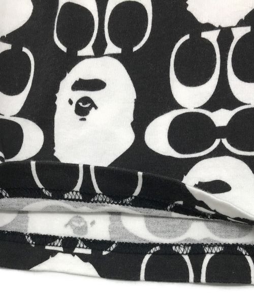 COACH（コーチ）COACH (コーチ) BAPE BY A BATHING APE (ベイプバイアベイシングエイプ) グラフィックTシャツ ブラック サイズ:Mの古着・服飾アイテム