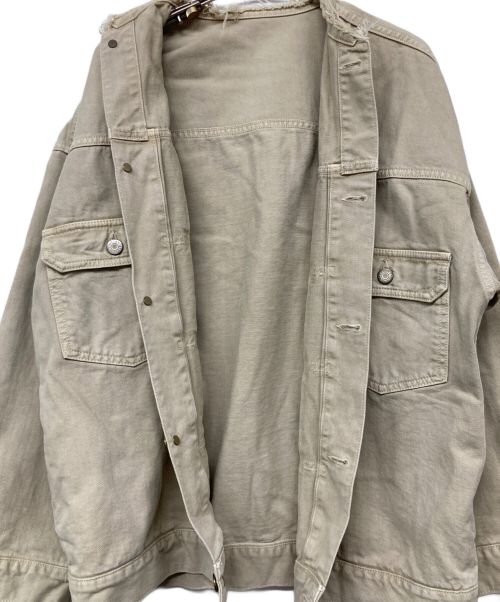 IENA（イエナ）IENA (イエナ) カラー チノリメイクルーズブルゾン ベージュ サイズ:38の古着・服飾アイテム