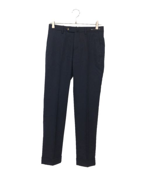 PT01（ピーティーゼロウーノ）PT01 (ピーティーゼロウーノ) ウールパンツ ネイビー サイズ:42の古着・服飾アイテム