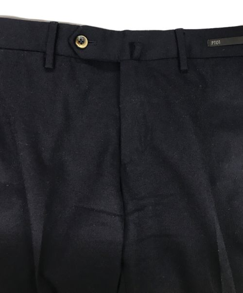 PT01（ピーティーゼロウーノ）PT01 (ピーティーゼロウーノ) ウールパンツ ネイビー サイズ:42の古着・服飾アイテム