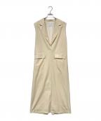 Adam et Ropeアダム エ ロペ）の古着「テーラードワンピース」｜ベージュ