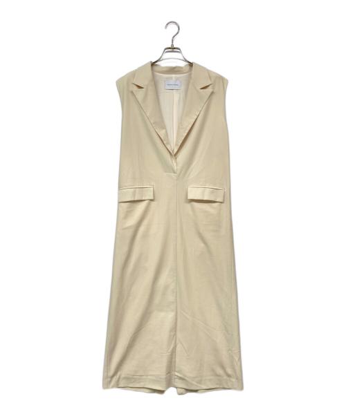 Adam et Rope（アダム エ ロペ）Adam et Rope (アダム エ ロペ) テーラードワンピース ベージュ サイズ:Fの古着・服飾アイテム