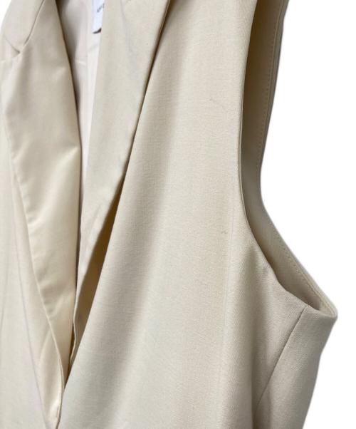 Adam et Rope（アダム エ ロペ）Adam et Rope (アダム エ ロペ) テーラードワンピース ベージュ サイズ:Fの古着・服飾アイテム