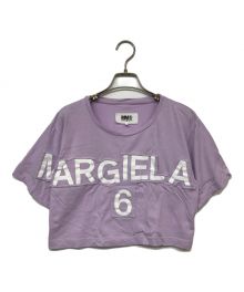 MM6 Maison Margiela（エムエムシックスメゾンマルジェラ）の古着「半袖プリントカットソー」｜ラベンダー