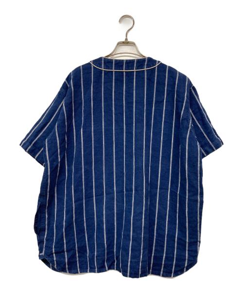 HOUSTON（ヒューストン）HOUSTON (ヒューストン) ベースボールシャツ ネイビー サイズ:記載なしの古着・服飾アイテム