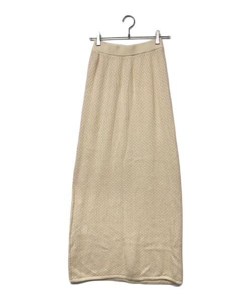 ENOF（イナフ）ENOF (イナフ) knit skirt ベージュ サイズ:Mの古着・服飾アイテム