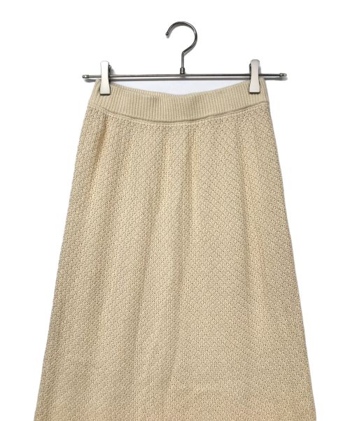ENOF（イナフ）ENOF (イナフ) knit skirt ベージュ サイズ:Mの古着・服飾アイテム
