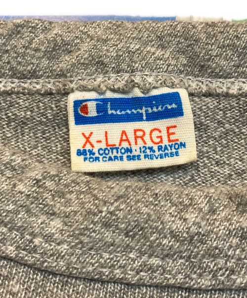 Champion（チャンピオン）Champion (チャンピオン) カレッジＴシャツ グレー サイズ:XLの古着・服飾アイテム