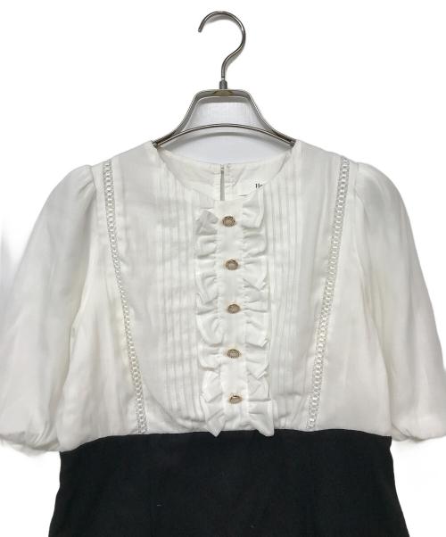 HER LIP TO（ハーリップトゥ）HER LIP TO (ハーリップトゥ) Afternoon Tea Dress/アフタヌーンティードレス ホワイト×ブラック サイズ:Sの古着・服飾アイテム