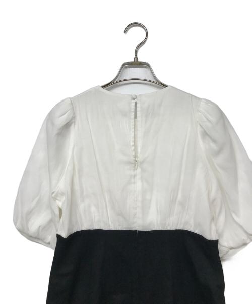 HER LIP TO（ハーリップトゥ）HER LIP TO (ハーリップトゥ) Afternoon Tea Dress/アフタヌーンティードレス ホワイト×ブラック サイズ:Sの古着・服飾アイテム