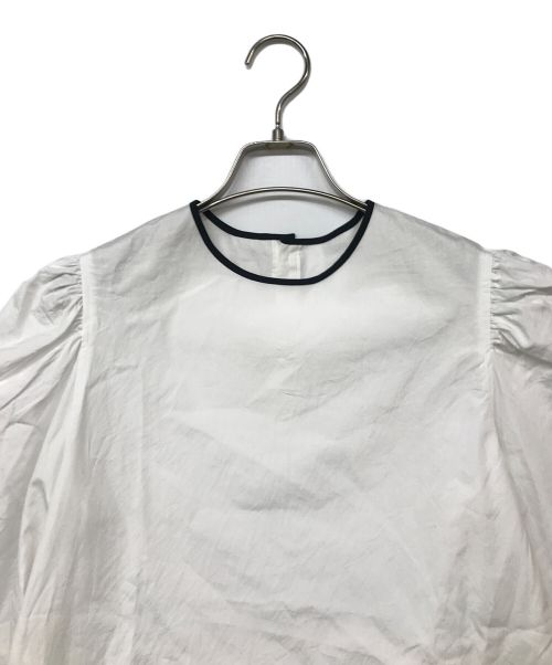 Whim Gazette（ウィムガゼット）Whim Gazette (ウィムガゼット) パフスリーブプルオーバー ホワイト サイズ:Fの古着・服飾アイテム