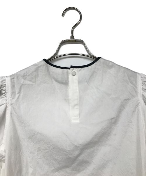 Whim Gazette（ウィムガゼット）Whim Gazette (ウィムガゼット) パフスリーブプルオーバー ホワイト サイズ:Fの古着・服飾アイテム