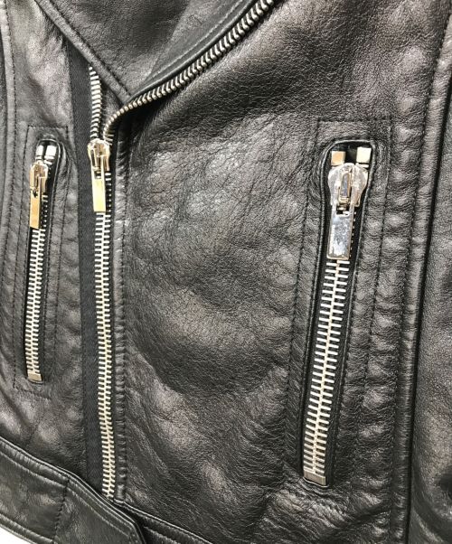 BALENCIAGA（バレンシアガ）BALENCIAGA (バレンシアガ) ダブルライダースジャケット ブラック サイズ:34の古着・服飾アイテム