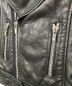 中古・古着 BALENCIAGA (バレンシアガ) ダブルライダースジャケット ブラック サイズ:34：25000円