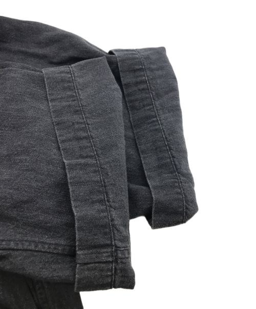 AURALEE（オーラリー）AURALEE (オーラリー) SELVEDGE SUPER LIGHT DENIM HALF SLEEVED SHIRT ブラック サイズ:5の古着・服飾アイテム