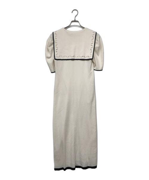 CELFORD（セルフォード）CELFORD (セルフォード) セーラーカラーニットワンピース ベージュ サイズ:36の古着・服飾アイテム