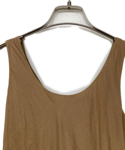 MARIHA（マリハ）MARIHA (マリハ) ノースリーブコットンワンピース ベージュ サイズ:記載なしの古着・服飾アイテム