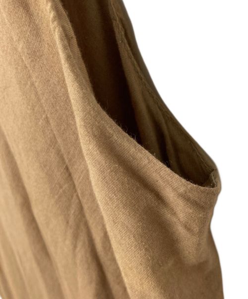 MARIHA（マリハ）MARIHA (マリハ) ノースリーブコットンワンピース ベージュ サイズ:記載なしの古着・服飾アイテム