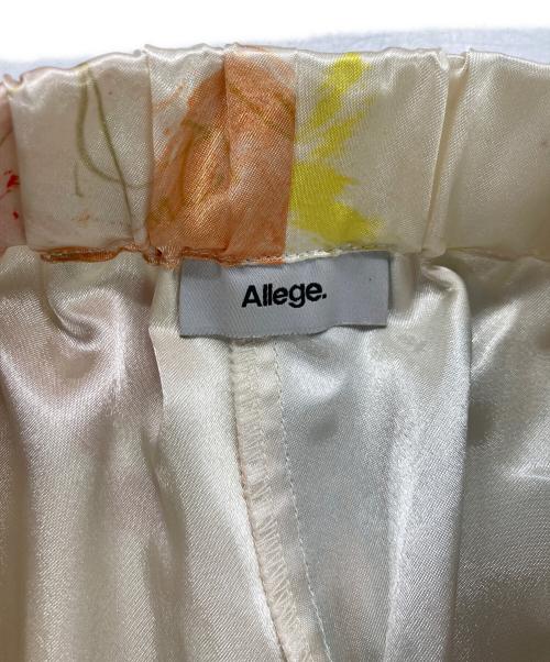 ALLEGE（アレッジ）ALLEGE (アレッジ) 総柄イージーパンツ アイボリー サイズ:Ｆの古着・服飾アイテム