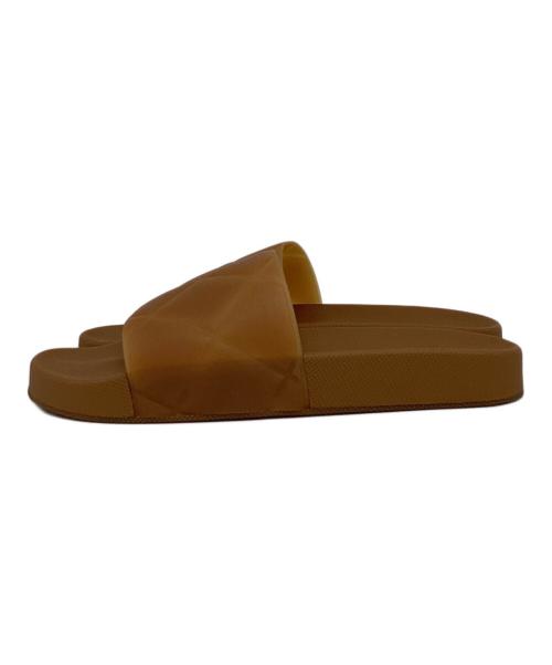 BOTTEGA VENETA（ボッテガベネタ）BOTTEGA VENETA (ボッテガベネタ) イントレチャートラバーサンダル ブラウン サイズ:40の古着・服飾アイテム