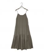 DRESSTERIORドレステリア）の古着「サイドフレアストレッチワンピース」｜グレー