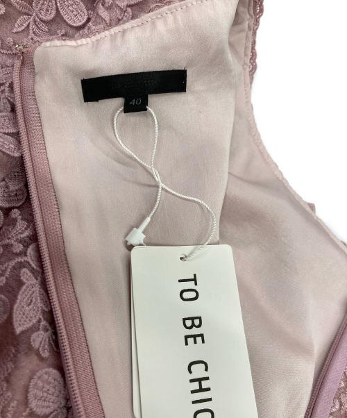 TO BE CHIC（トゥービーシック）TO BE CHIC (トゥービーシック) 花柄チュールブラウス ピンク サイズ:40の古着・服飾アイテム