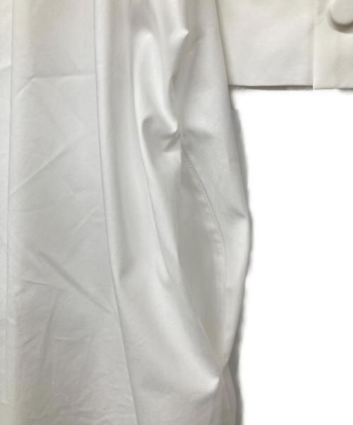 ESTNATION（エストネーション）ESTNATION (エストネーション) ボリュームスリーブワンピース ホワイト サイズ:Fの古着・服飾アイテム