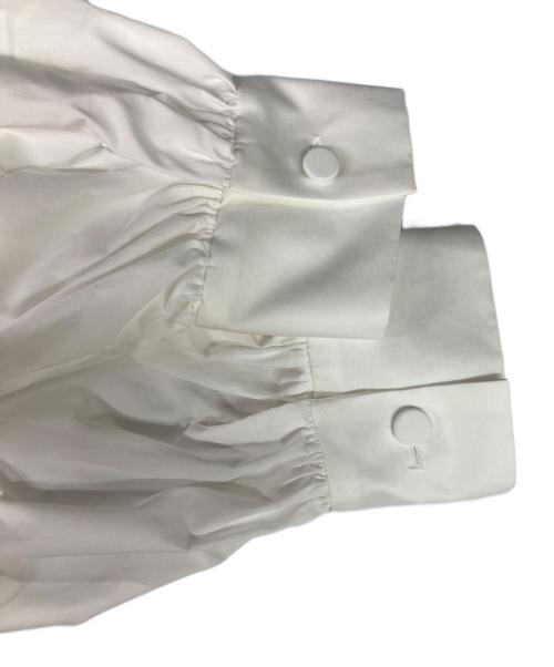 ESTNATION（エストネーション）ESTNATION (エストネーション) ボリュームスリーブワンピース ホワイト サイズ:Fの古着・服飾アイテム