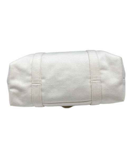 TILA MARCH（ティラマーチ）TILA MARCH (ティラマーチ) キャンバス2WAYトートバッグ ホワイトの古着・服飾アイテム