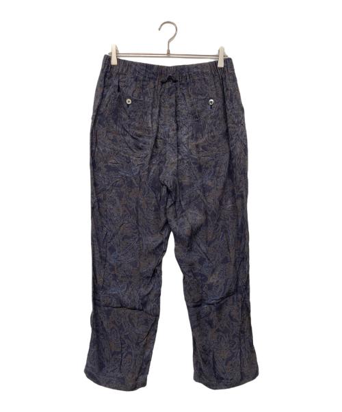 ESTNATION（エストネーション）ESTNATION (エストネーション) プリンテッドキュプライージーワイドパンツ ネイビー サイズ:XLの古着・服飾アイテム