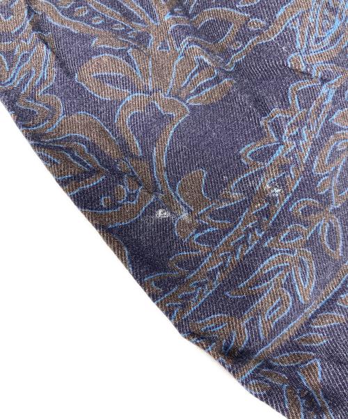 ESTNATION（エストネーション）ESTNATION (エストネーション) プリンテッドキュプライージーワイドパンツ ネイビー サイズ:XLの古着・服飾アイテム