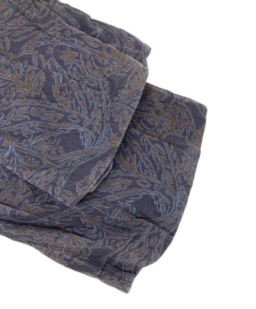 ESTNATION（エストネーション）ESTNATION (エストネーション) プリンテッドキュプライージーワイドパンツ ネイビー サイズ:XLの古着・服飾アイテム