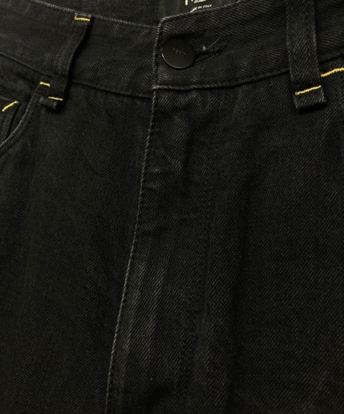 FENDI（フェンディ）FENDI (フェンディ) FILA (フィラ) デニムパンツ ブラック サイズ:30/34の古着・服飾アイテム