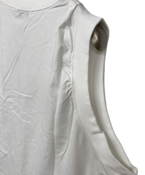 HYKE（ハイク）HYKE (ハイク) ノースリーブカットソーワンピース ホワイト サイズ:1の古着・服飾アイテム