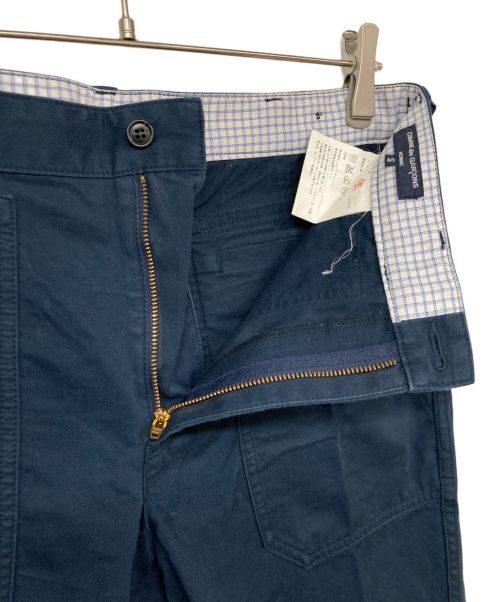 COMME des GARCONS HOMME（コムデギャルソン オム）COMME des GARCONS HOMME (コムデギャルソン オム) コットンツイルパンツ ネイビー サイズ:Sの古着・服飾アイテム