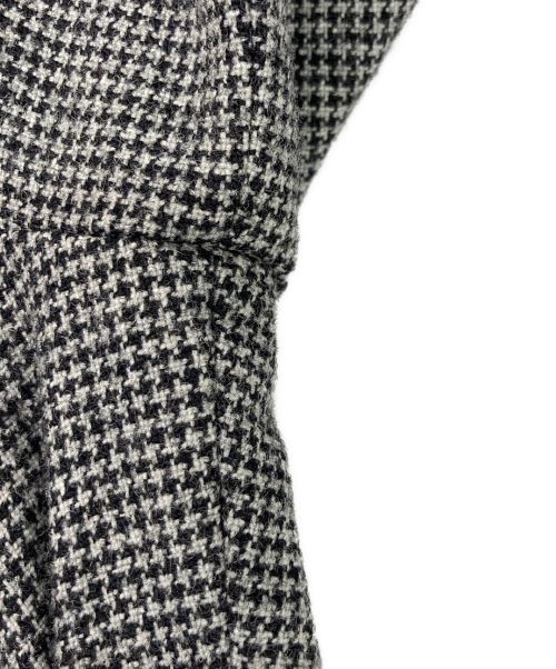 Maglie le cassetto（マーリエ ル カセット）Maglie le cassetto (マーリエ ル カセット) 冨張愛 (トミハリメグミ) 品あり衿の美人映えチェックワンピース グレー サイズ:5の古着・服飾アイテム