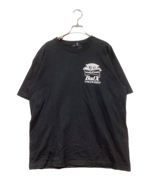 WASTED YOUTH（ウェイステッドユース）WASTED YOUTH (ウエステッド ユース) プリントTシャツ ブラック サイズ:XLの古着・服飾アイテム
