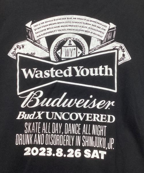 WASTED YOUTH（ウェイステッドユース）WASTED YOUTH (ウエステッド ユース) プリントTシャツ ブラック サイズ:XLの古着・服飾アイテム