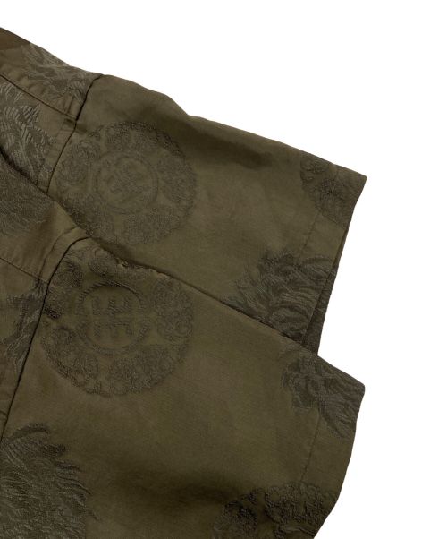 EVISEN（エビセン）EVISEN (エビセン) DELUXE (デラックス) 総柄半袖シャツ グリーン サイズ:Lの古着・服飾アイテム