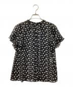 ANAYIアナイ）の古着「フレンチスリーブブラウス」｜ブラック