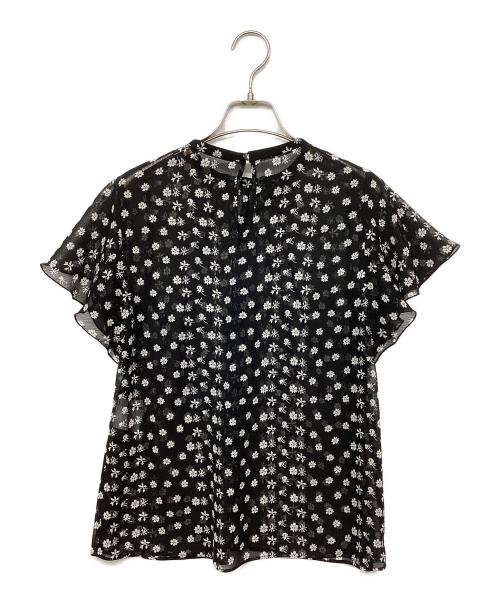 ANAYI（アナイ）ANAYI (アナイ) フレンチスリーブブラウス ブラック サイズ:38の古着・服飾アイテム