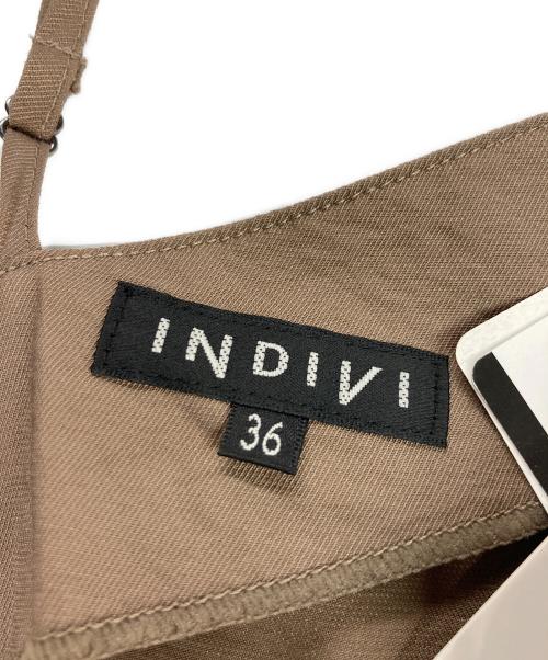 INDIVI（インディヴィ）INDIVI (インディヴィ) キャミワンピース ブラウン サイズ:36の古着・服飾アイテム