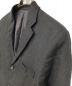 中古・古着 COMME des GARCONS HOMME (コムデギャルソン オム) ウールリネンジャケット ブラック サイズ:SS：10000円