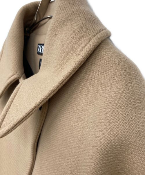 ZARA（ザラ）ZARA (ザラ) MANTECOオーバーサイズショートコート ブラウン サイズ:M-Lの古着・服飾アイテム