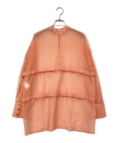 CLANE（クラネ）CLANE (クラネ) 3ARRANGE SHEER TOPS/3アレンジシアートップス オレンジ サイズ:1の古着・服飾アイテム